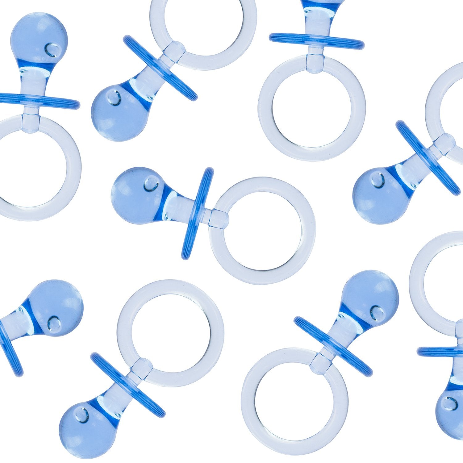 Super Z Outlet Acrylic Glass Plastic Cute Small Baby Pacifiers for Baby Shower Decorations, Table Scatter, Party Favors, Games &