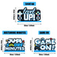Frienda 3 Pcs Video Games Party Decorations Wood Table Level Up Birthday Decorations Gamer Party Centerpieces Pixelated Table Sign For Boys Kids Birthday Party(Blue)