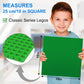 Pokiiulk Classic Baseplates Building Plates, 2 Pack 10'' X 10'' Building Bases Compatible With All Major Brands, Classic Green B