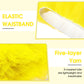 5 Layered Tutu Skirt For Kids Tulle Tutu Skirt With Tube Socks Princess Runners Costumes Cosplay For Girls Kids(Yellow,Kid)