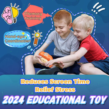 Acvens Quick Push Game For Kids 8-12,Pop Sensory Fidget Toys For Kids 6-12,Birthday Gifts For Boys And Girls (Orange)