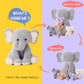 5 Pieces Elephant Stuffed Animals For Girls,1 Mommy Elephant With 4 Babies,Plush Elephant Stuffed Toy Gifts For Kids 3 4 5 6 7 8