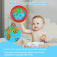 Musfunny Ocean Drum Wave Bead Drum Gentle Sea Sound Music Gift Musical Educational Sea Sound Drum Tool For Kid Child Baby (Red)