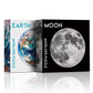 Antelope 2 In 1 Puzzle Bundle, 1000 Piece Round Earth & Space Jigsaw, Ages 12 And Up