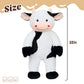 Cudhug 32'' Large Cow Stuffed Animal, Giant Soft Plush Fluffy Cow Toy Birthday Holiday Party Gifts for Kids Girls Boys