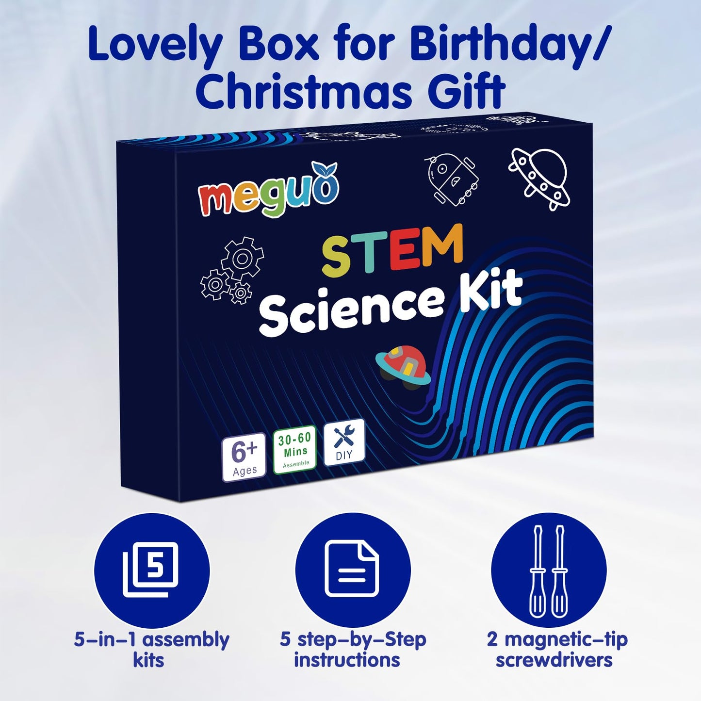 STEM Kits for Kids Age 6-8  8-12 | Robot Kit Robotics Building Science Activities  STEM Crafts for Boys |Toys Gift Ideas for 6 7 8 9 10 11 12 Years Old Boys