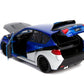 Jada Toys Rubber Tires 1:24 Fast & Furious - Brian'S Subaru Impreza Wrx Sti, Blue (99514)