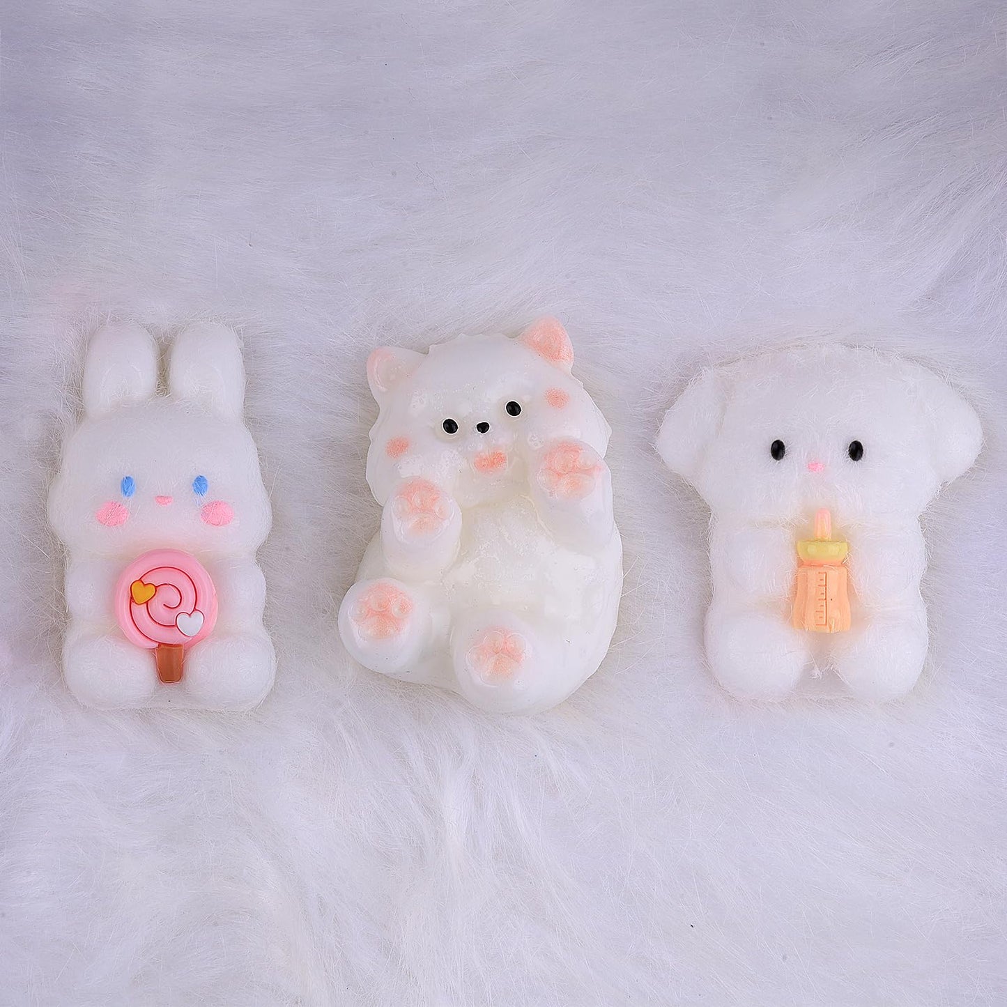 Handmade Cute Taba Squishy Toys,Handmade Squishies Toys, Ultra Soft Squishy Toys, Silicone Squeeze Toys, Gifts (Puppy)