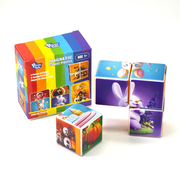 Pairez Toys Magnetic Blocks for Toddlers Aged 1-3  Large Building Cubic Puzzle Game in Holiday Theme: Christmas  Easter  Birthday  Thanksgiving  Halloween  Valentine's Day