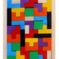 Shoro Wooden Jigsaw Puzzle Tetris (40 Pieces) Tangram Brain Teaser