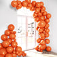 House Of Party Orange Balloon Garland Kit - Burnt Orange Balloons Arch Kit | 5/12/18 Inch Pastel Balloons For Graduation Party B