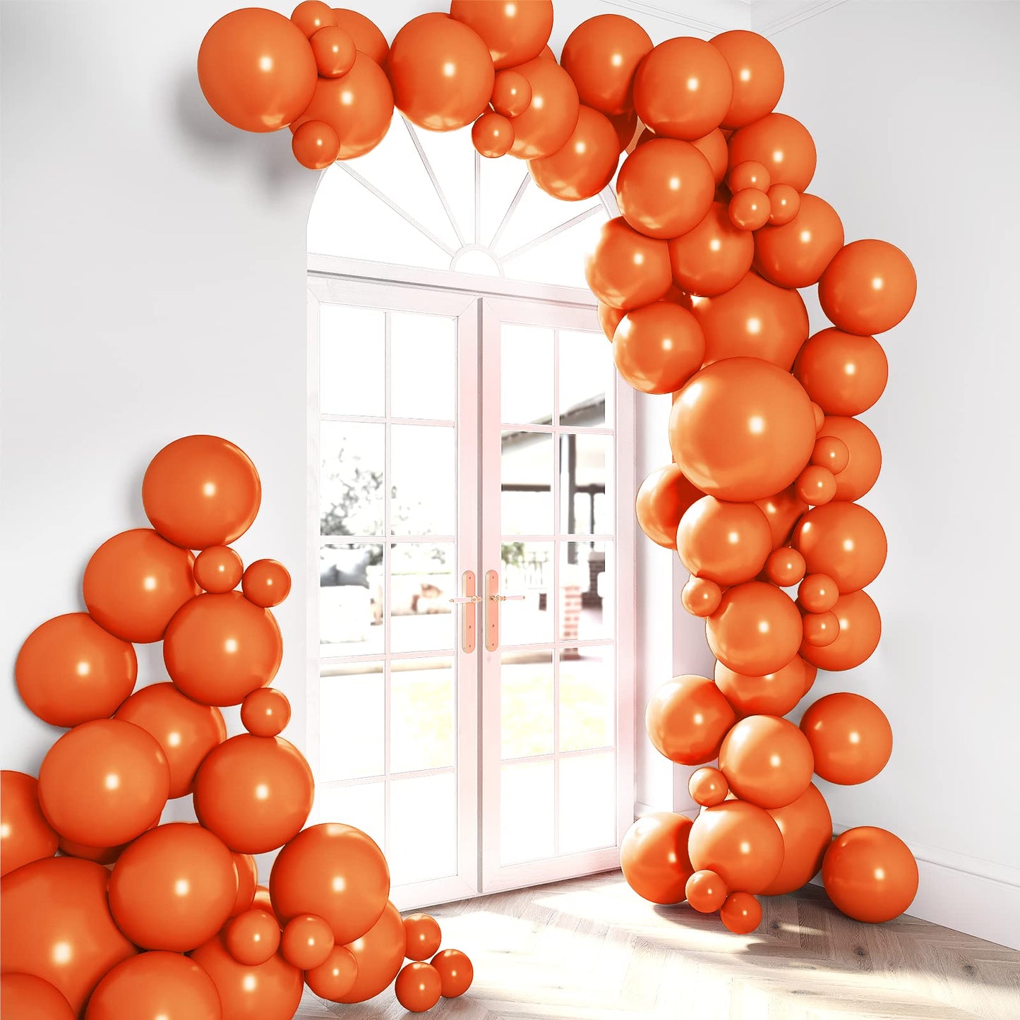 House Of Party Orange Balloon Garland Kit - Burnt Orange Balloons Arch Kit | 5/12/18 Inch Pastel Balloons For Graduation Party B