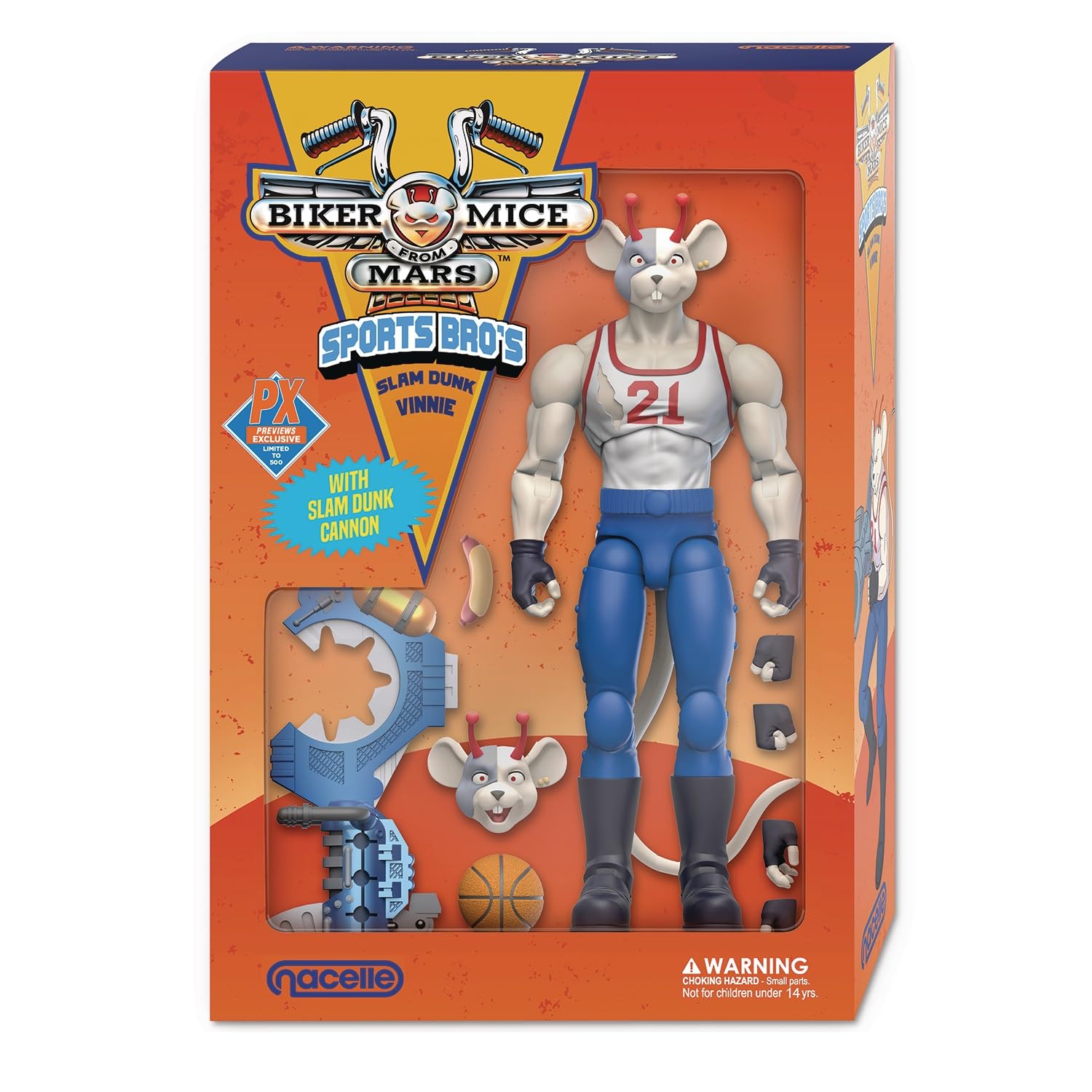 Nacelle Consumer Products Biker Mice from Mars: The Sports Bros Vinnie Previews limited availability Action Figure