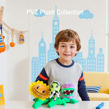 Dyharnsty 3Pcs Plants Vs Zombies Plush Toys Soft Figure Doll, Plants Vs Zombies Toys Pvz Plush Plants 1 2 Set