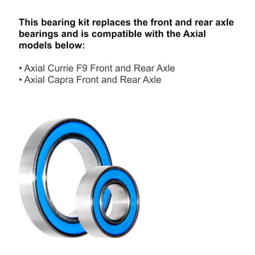 Winter Evening - for Axial Capra Currie F9 | Front and Rear Axle (24 Pcs Bearings Kit)
