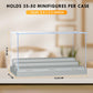 Kku Display Case For Figures, Minifigure Display Case Box Storage 10'' X 6.1'' X 5.4'', Action Figures Blocks For Display With 3