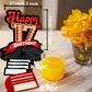 Happy 17th Birthday Red and Black Table Honeycomb Centerpieces Balloons Theme Decor Table Decorations Table Toppers for Girls Wo