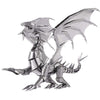 Piececool 3D Metal Puzzle Model Kits- Dragon Flame Metal Building Kit For Adults, Brain Teaser Diy 3D Dragon Puzzles Model Kits Stem Toys For Teens Men Family, 115 Pcs