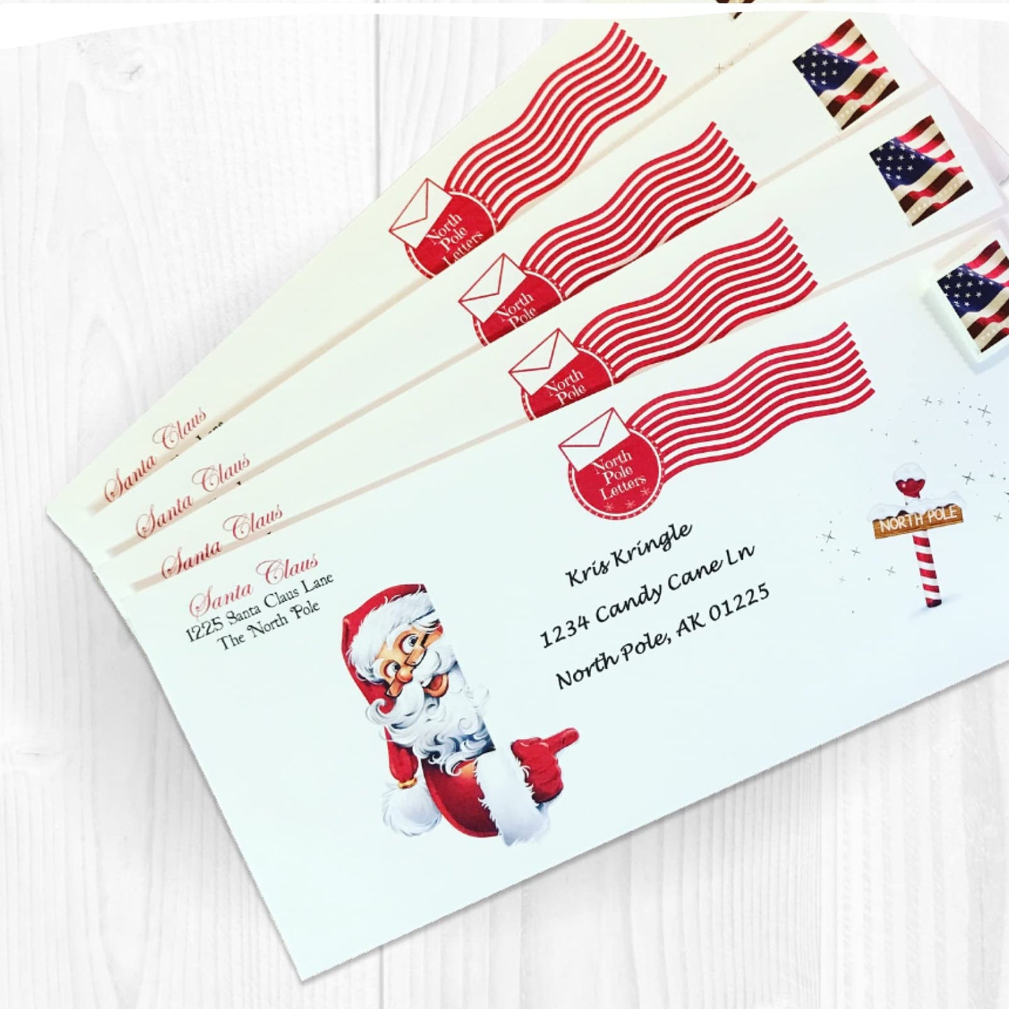 North Pole Letters Non-Personalized Letter From Santa Claus - Template Letter From Santa For Kids, Mailed To Your Child From The