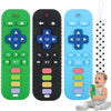 Fu Store 3 Pack Baby Teether Toy Chew Toy For Babies 0-12 Months 6-36 Months Tv Remote Control Shape Teething Relief Baby Toys For Infants Learning Developmental Soothe Babies Gums Gifts Set