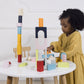 Le Toy Van - Educational Wooden Building Blocks 60 Piece Set Toy | Montessori Style Shape & Colour Development Toy - Suitable fo