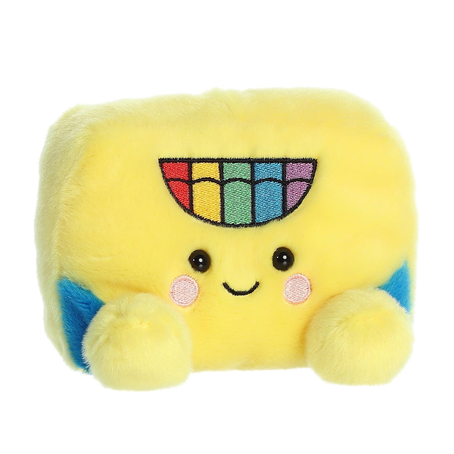 Aurora® Palm Pals™ Doodle Crayon Box™ Stuffed Animal, 5" Yellow, Small, Polyester - Collectible Pocket-Sized Fun
