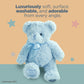 Bearington Blue Teddy Bear Plush - 12" Stuffed Animal - Satin Material - Model 193608