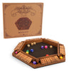 WOOD CITY Shut The Box Game Wooden for 6 Players  Close The Box Math Game for Kids mature-themeds with 16 Dice  6 Way Tabletop Quick Board Game for Family Friends 3+ Years Old in Classroom  Party or Pub