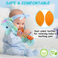 Fuzqq Baby Toys 0-6 Months,Infant Musical Stuffed Animals Soft Toy With Bright Colors,Crinkle Sound Paper, Multi-Textures & Ratt