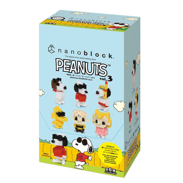 Nanoblock - Peanuts - Peanuts Vol. 3 (Blind Box Complete Set), Mininano Series Building Kit
