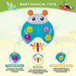 Surdote Ladybug Baby Light Up Toys With Rattle Led Light Music, Interactive Educational Fine Motor Development Toy For 3-6-12-18