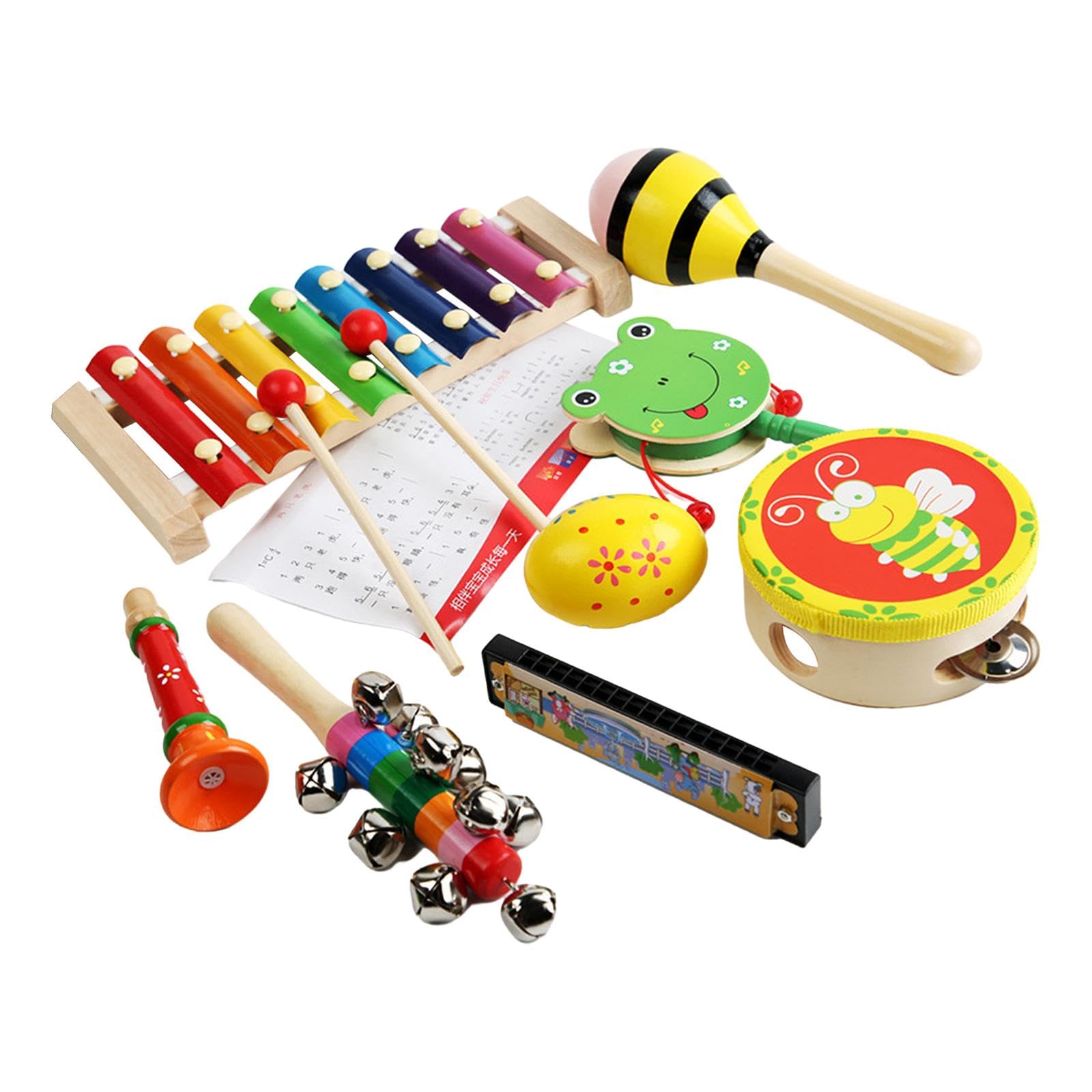 Ecomistiq 8Pcs Percussion Instrument Set Educational For Children Adults Professionals|Musical Instruments & Gear| Percussion | 