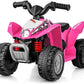 OLAKIDS Kids Ride On ATV  6V Electric Vehicle for Toddlers  4 Wheeler Battery Powered Motorized Quad Toy Car for Boys Girls with LED Lights  Horn (Coral)