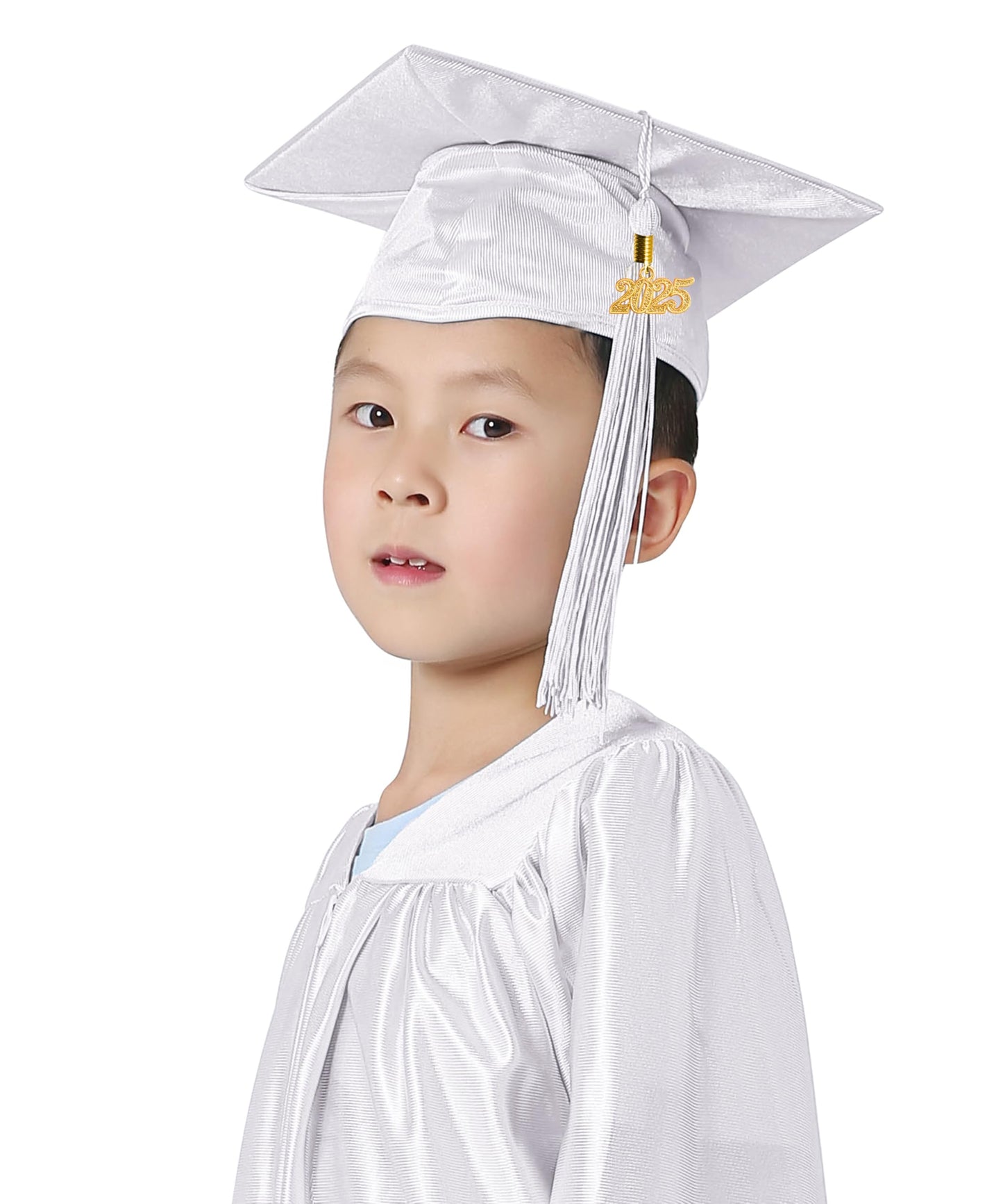 Graduatepro Kindergarten Graduation Cap And Gown Package Class Of 2025 For Kids With Stole Certificate As Party Gift White 30
