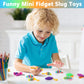 12 Pcs Sensory Slug Toys, Articulated Stretch Caterpillar Toy, Anxiety Relief Fidget Slug Toy, Novelty Party Favors For Kids.
