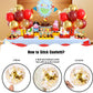 Red And Gold Balloons, Gold And Red Balloons Set With Gold Confetti Metallic Gold Balloons, Globos Rojos Red And Gold Party Deco