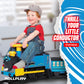 Rollplay Electric Train Ride On for Kids with Real Steam, 22 Track Pieces, Working Headlights, Model 7721AC, Red