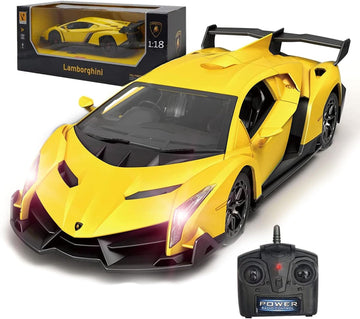 LAFALA Remote Control Car RC Cars Racing Car 1:18 Licensed Toy RC Car Compatible with Lamborghini Model Vehicle for Boys 6,7,8 Y