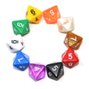 SmartDealsPro 10-Pack D4 D6 D8 D10 D12 Multi Colored Polyhedral Dice for for Dungeons and Dragons DND RPG MTG Table Games (Mix C
