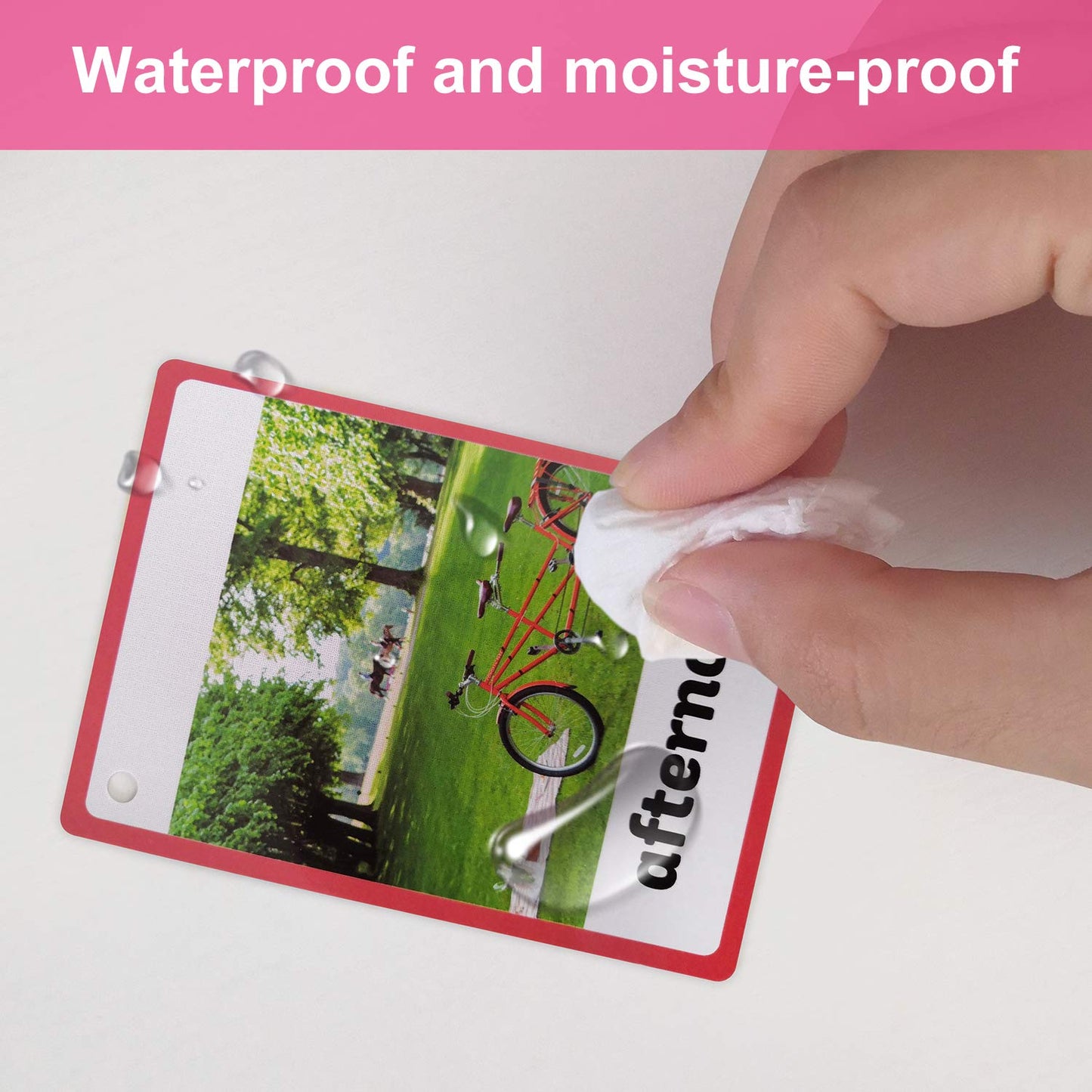 23Pcs/Set Natural Kids Gifts English Flash Cards Pocket Card Educational Learning Baby Toys For Children Lachilly