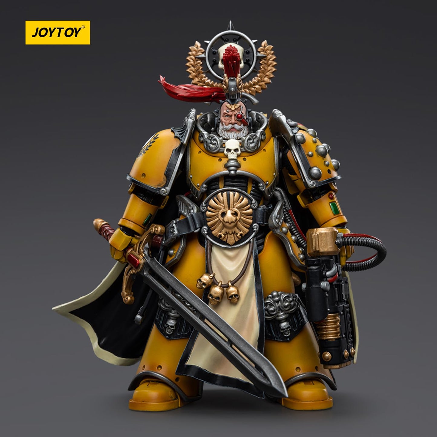 JOYTOY Warhammer 40k Imperial Fists Legion Praetor Action Figure 1/18 Scale Black Model QKZde-26BT-9138
