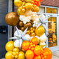 Fall Thanksgiving Balloons,12 Inch 60Pcs Brown Orange Neutral Balloons,Coffee Brown,White Sand,Pearl Gold,Boho Balloons For Than