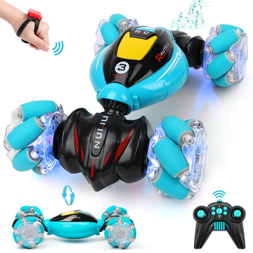 DDAI RC Cars Gesture Sensing Stunt Car - Best Gifts for Boys 6-12 Year Old 360 Rotating 4WD Remote Control Transform 2.4Ghz Hand