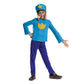 Disguise Dog Man Costume for Kids, Official Dog Man Movie Outfit with Hat and Ears, Child Size (10-12)
