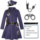Cifitery Police Officer Costume For Kids Navy Blue Police Costume For Girls Carrer Day Police Dress Up Halloween Gifts