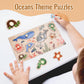 Wooderma Wooden Peg Puzzles For Toddlers 1 2 3 Years Old, 2 Pack Montessori Educational Learning Puzzles Set, Toddler Puzzles To