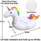 Turnmeon 102'' Giant Flamingo Pool Float Inflatable Summer Beach Float Swimming Pool Party Toys Ride-On Lounge Raft Water Pool F