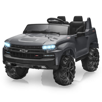 Hetoy 24V 2-Seater Truck Licensed Chevrolet Silverado Ride On Car Toy w/Parent Remote Control,4xSpring Suspension, 3 Speeds, Wir