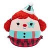 Squishmallows Original 12-Inch Eurydice Clown Plush - Teal Star Eye Patch, Model SQCR05850, Soft Polyester Toy