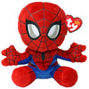 Ty Marvel Collection Spiderman Plush Toy - 20 cm Soft Polyester, Blue, Model T44007